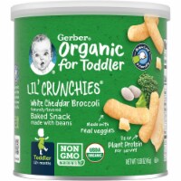 Gerber® Organic Lil' Crunchies White Cheddar Broccoli Baked Snack Perspective: Main
