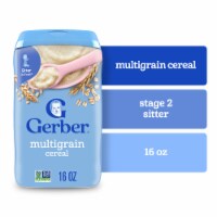 Gerber 2nd Foods Baby Cereal Grain & Grow Multigrain Clean Label Project Canister Perspective: Main