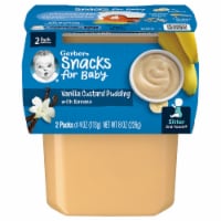 Gerber® 2nd Foods Vanilla Custard Pudding with Banana Stage 2 Baby Food Perspective: Main