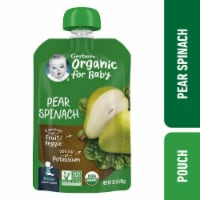Gerber® 2nd Foods Organic Pear Spinach Baby Food Perspective: Main