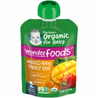 Gerber® Organic Mango Apple Carrot Kale Puree Stage 2 Baby Food Perspective: Main