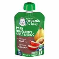 Gerber® Organic Pear Blueberry Apple Avocado Stage 2 Baby Food