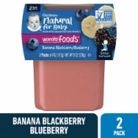 Gerber® 2nd Foods® Banana Blackberry Blueberry Stage 2 Baby Food