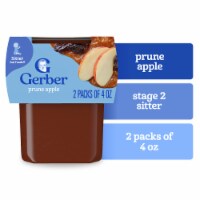 Gerber 2nd Foods Natural for Baby WonderFoods Baby Food Prune Apple Tubs Perspective: Main