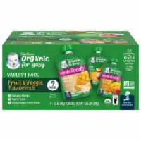 Gerber 2nd Foods Organic Variety Pack Stage 2 Baby Food Perspective: Main