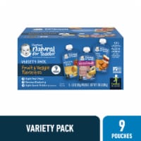 Gerber® Toddler Banana Blueberry Apple Pear Peach & Apple Sweet Potato Value Pack Baby Food Pouches Perspective: Main