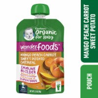 Gerber Organic Toddler Mango Peach Carrot Sweet Potato & Oatmeal Baby Food