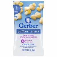 Gerber® Infant Age Up Puff Corn Snack Classic Corn Bag Perspective: Main