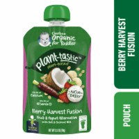 Gerber Organic Baby Food Pouches Plant-tastic Berry Harvest Fruit and Yogurt Alternative Perspective: Main