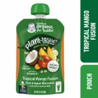 Gerber Organic Baby Food Toddler Plant-tastic Tropical Mango Fusion Fruit and Yogurt Alternative Perspective: Main