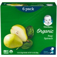Gerber Organic 2nd Foods Pear Spinach Baby Food Perspective: Main