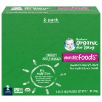 Gerber Organic 2nd Foods Carrot Apple & Mango Baby Food Pouches Perspective: Main