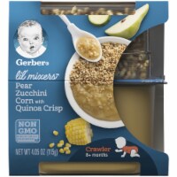 Gerber® Lil’ Mixers® Pear Zucchini & Corn with Quinoa Crisp Baby Food Perspective: Main