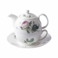 Roy Kirkham ER30103 90 mm Palace Garden Tea for One Teapot with Tea Cup & Saucer, Multi Color