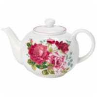 Roy Kirkham ER32120 130 ml Rosa Alba Large Teapot, Multi Color