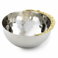 Leeber 70231 6 in. Lunar Small Serving Bowl, Silver & Gold
