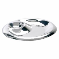 Leeber 72641 Hammered Double Wall Chip And Dip Tray - 13 in.