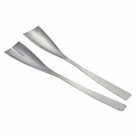Leeber 72645 Hammered Italiano Stainless Steel Salad Servers