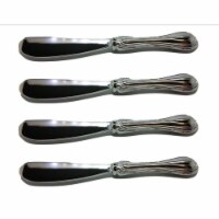 Leeber 86004 Elegance Silver Plate Rim Pate Knife Set, 5.25 in.