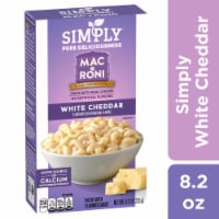 Simply™ Mac-a-Roni™ White Cheddar Macaroni and Cheese Pasta Box Perspective: Main