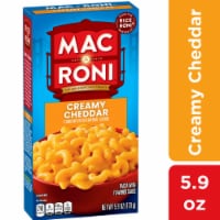 Mac-A-Roni™ Creamy Cheddar Macaroni and Cheese Pasta Box Perspective: Main