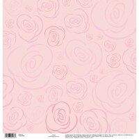 EK Disney Single-Sided Specialty Cardstock 12"X12"-Princess Rose Vellum, Glitter