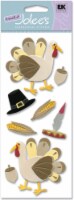 Touch Of Jolee's Dimensional Stickers-Thanksgiving Turkey