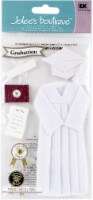 Jolee's Le Grande Dimensional Stickers-Graduation Cap & Gown - White