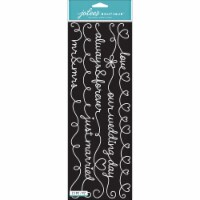 Jolee's Boutique Dimensional Stickers-Wedding Words White Borders