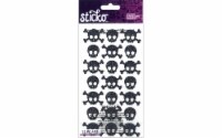 EK Sticko Metallic Black Skulls Stickers Perspective: Main