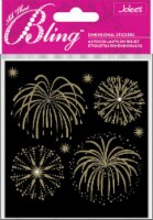 Jolee's Bling Stickers-Gold Fireworks