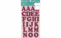 Jolee's  Iron-On Letters 1.5 -Pink Glitter