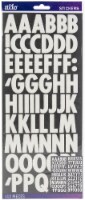 Sticko Alphabet Stickers-White Futura Glitter