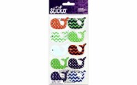 Sticko Patterned Whales Sticker Sheet Perspective: Main