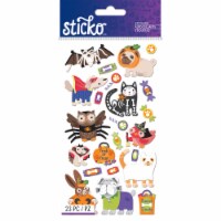 Sticko Halloween Animal Character Stickers