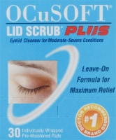 OCuSOFT Lid Scrub Plus Eyelid Cleanser Premoistened Pads 30 Count