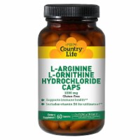 Country Life  L-Arginine L-Ornithine Hydrochloride Caps Perspective: Main