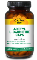 Country Life Acetyl L-Carnitine 500 mg Vegan Capsules