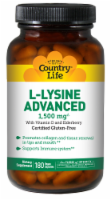 Country Life® L-Lysine Advanced Dietary Supplement Vegan Capsules 1500mg Perspective: Main