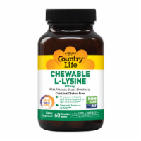Country Life® L-Lysine Tangy Twist Chewable Tablets 600mg Perspective: Main