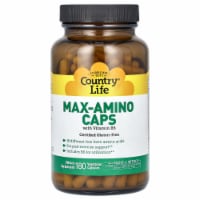 Country Life Max-Amino Caps with Vitamin B-6 - 180 Vegetarian Capsules Perspective: Main