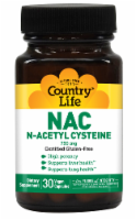 Country Life NAC N-Acetyl Cysteine 750 mg Vegetarian Capsules