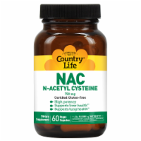 Country Life NAC N-Acetyl Cysteine Vegetarian Capsules 750mg
