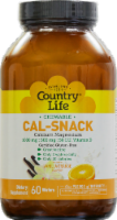 Country Life Calcium 1000 mg & Magnesium 500 mg Vanilla Orange Flavor Chewable Wafers