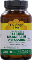 Country Life Calcium 500 mg Magnesium 500 mg & Potassium 99 mg Thin Tablets