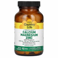 Country Life Calcium Magnesium Zinc with Vitamin D - 90 Tablets Perspective: Main