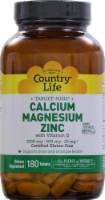 Country Life Calcium 1000 mg Magnesium 500 mg & Zinc 25 mg with Vitamin D Thin Tablets