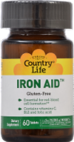 Country Life Iron Aid 15 mg Gluten Free Tablets Perspective: Main