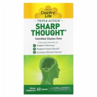 Country Life Triple Action Sharp Thought - 60 Capsules