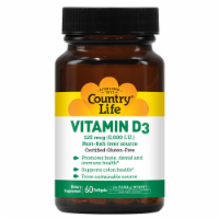 Country Life Vitamin D3 Softgels 5000IU